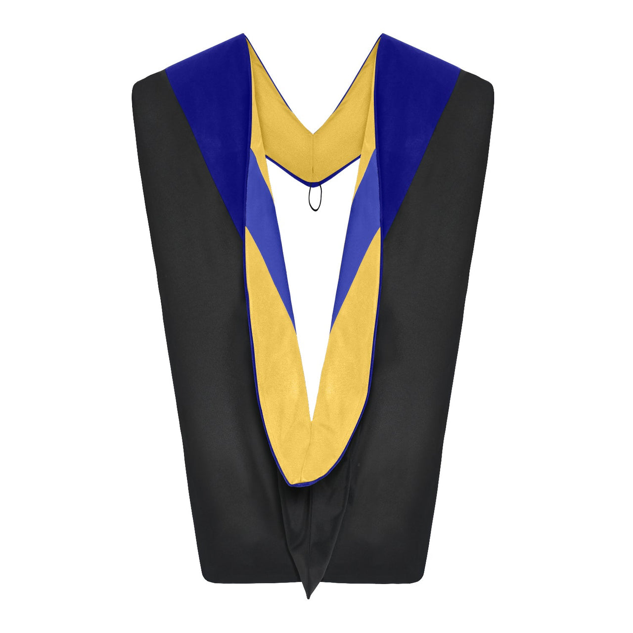 Doctoral Hood For Philosophy - Dark Blue/Gold/Royal Blue - Endea Graduation