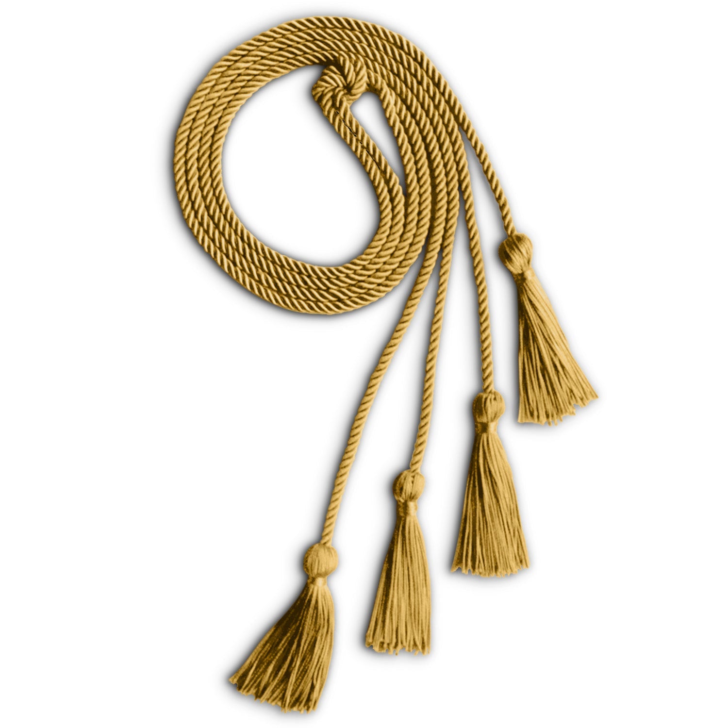 Double Graduation Honor Cord Antique Gold - Endea Graduation