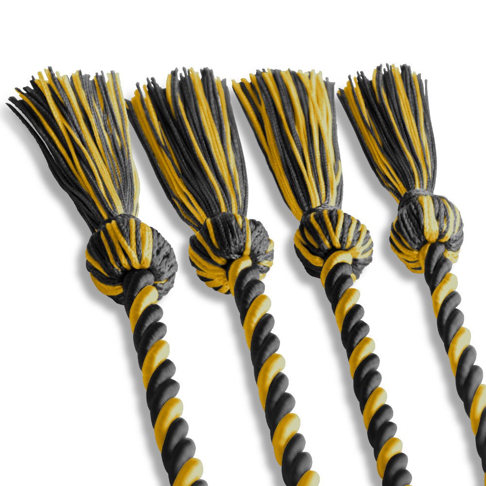 Double Graduation Honor Cord Black/Gold - Endea Graduation