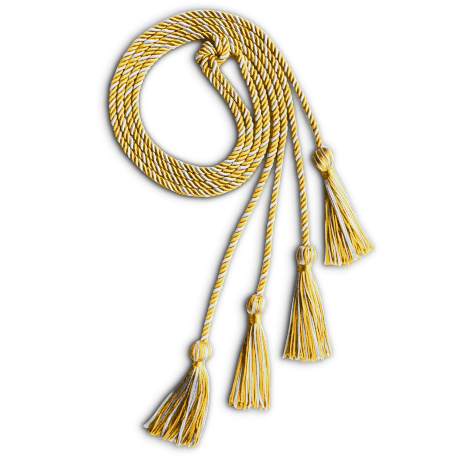 Double Graduation Honor Cord Gold/White - Endea Graduation