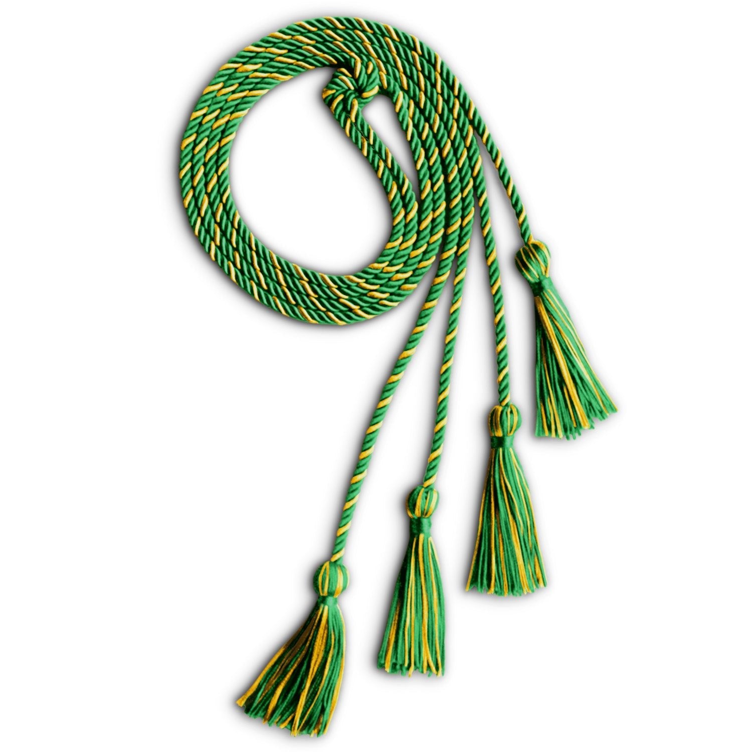 Double Graduation Honor Cord Green/Gold - Endea Graduation