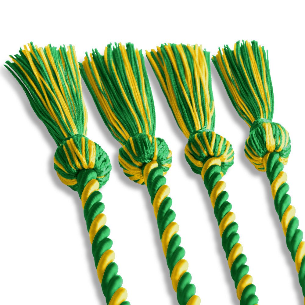 Double Graduation Honor Cord Green/Gold - Endea Graduation