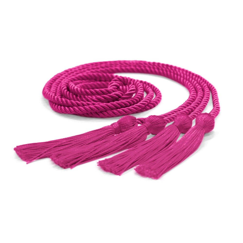 Double Graduation Honor Cord Hot Pink - Endea Graduation