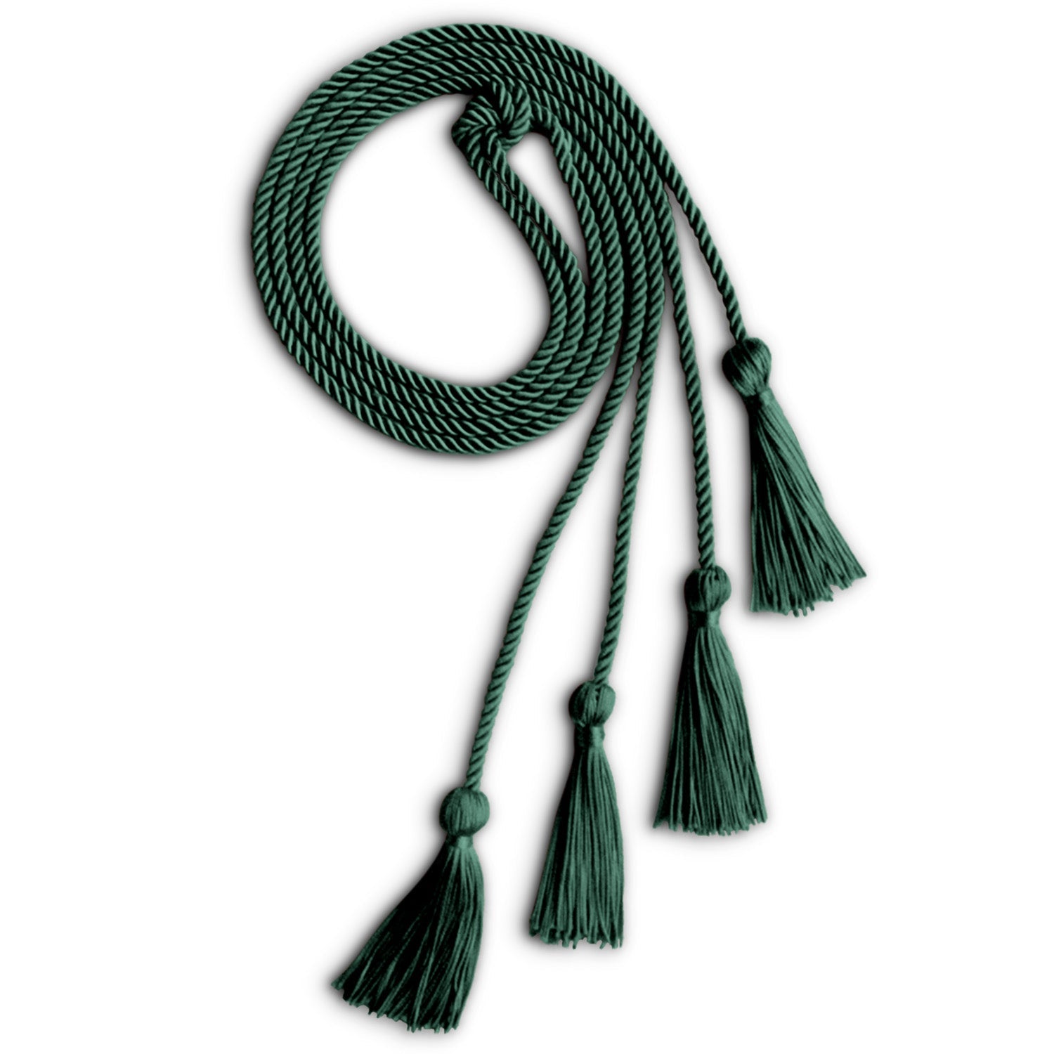 Double Graduation Honor Cord Hunter Green - Endea Graduation