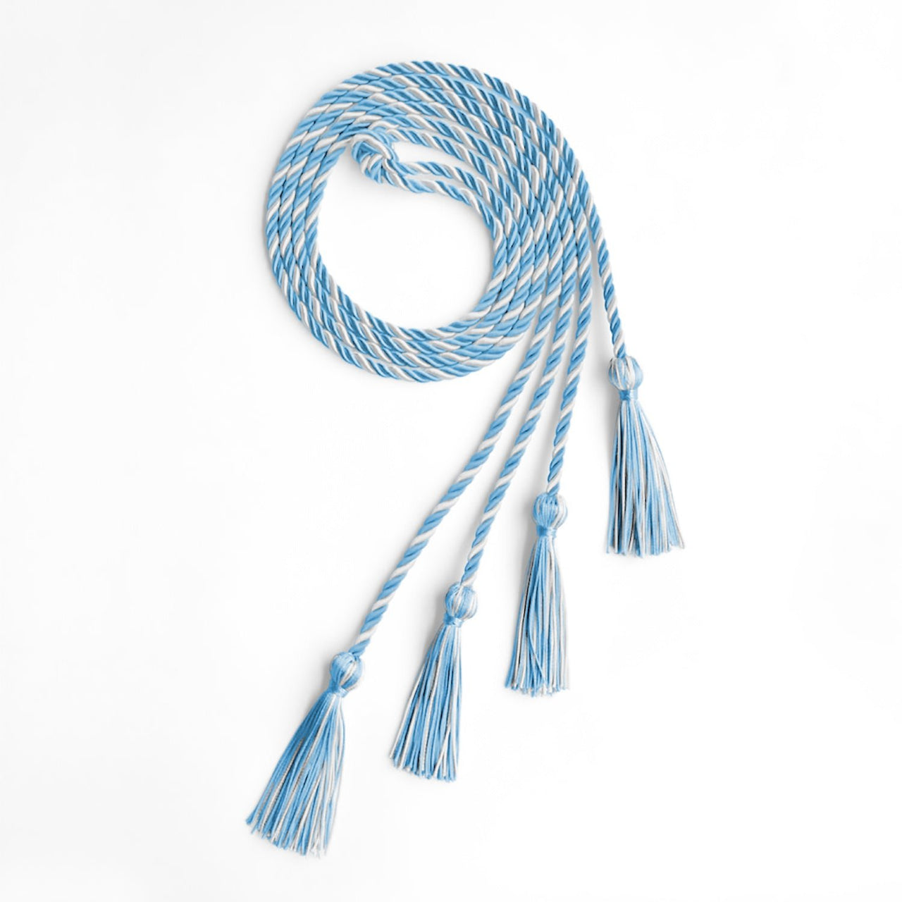 Double Graduation Honor Cord Light Blue/White - Endea Graduation