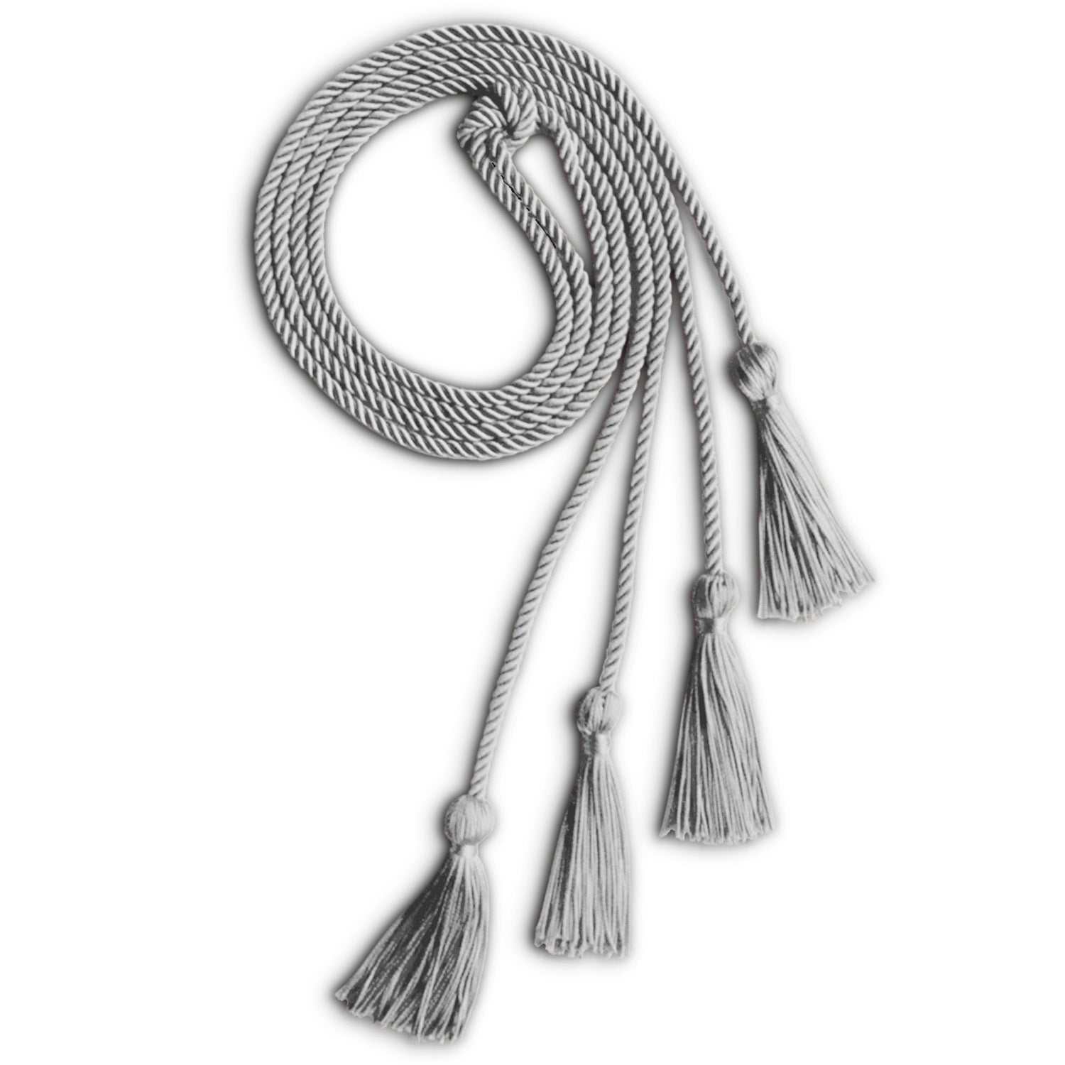 Double Graduation Honor Cord Silver - Endea Graduation