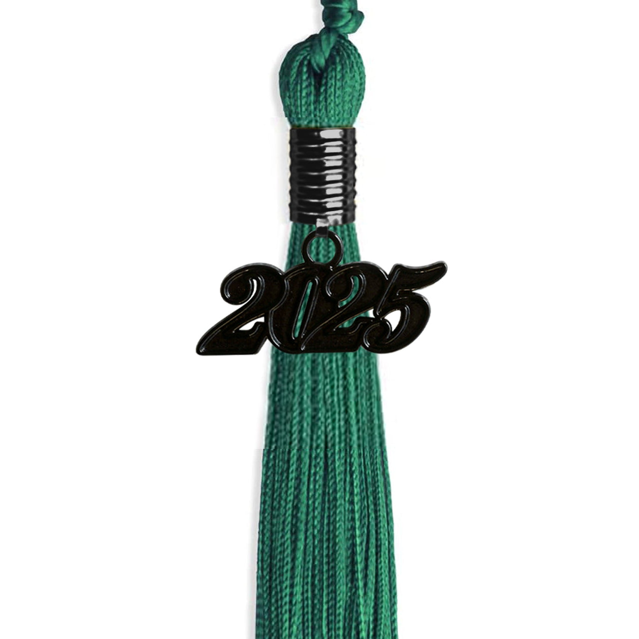 Emerald Green Graduation Tassel with Black Date Drop - Endea Graduation