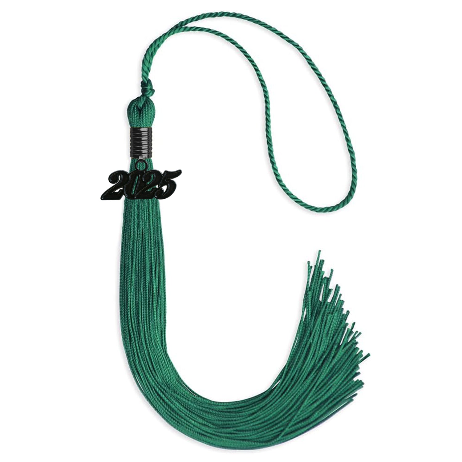 Emerald Green Graduation Tassel with Black Date Drop - Endea Graduation