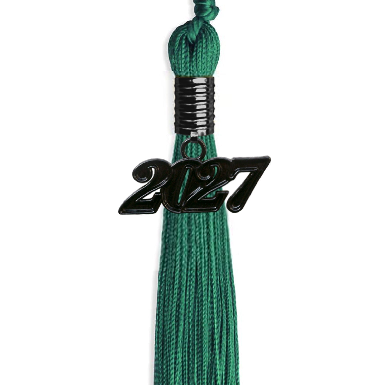 Emerald Green Graduation Tassel with Black Date Drop - Endea Graduation