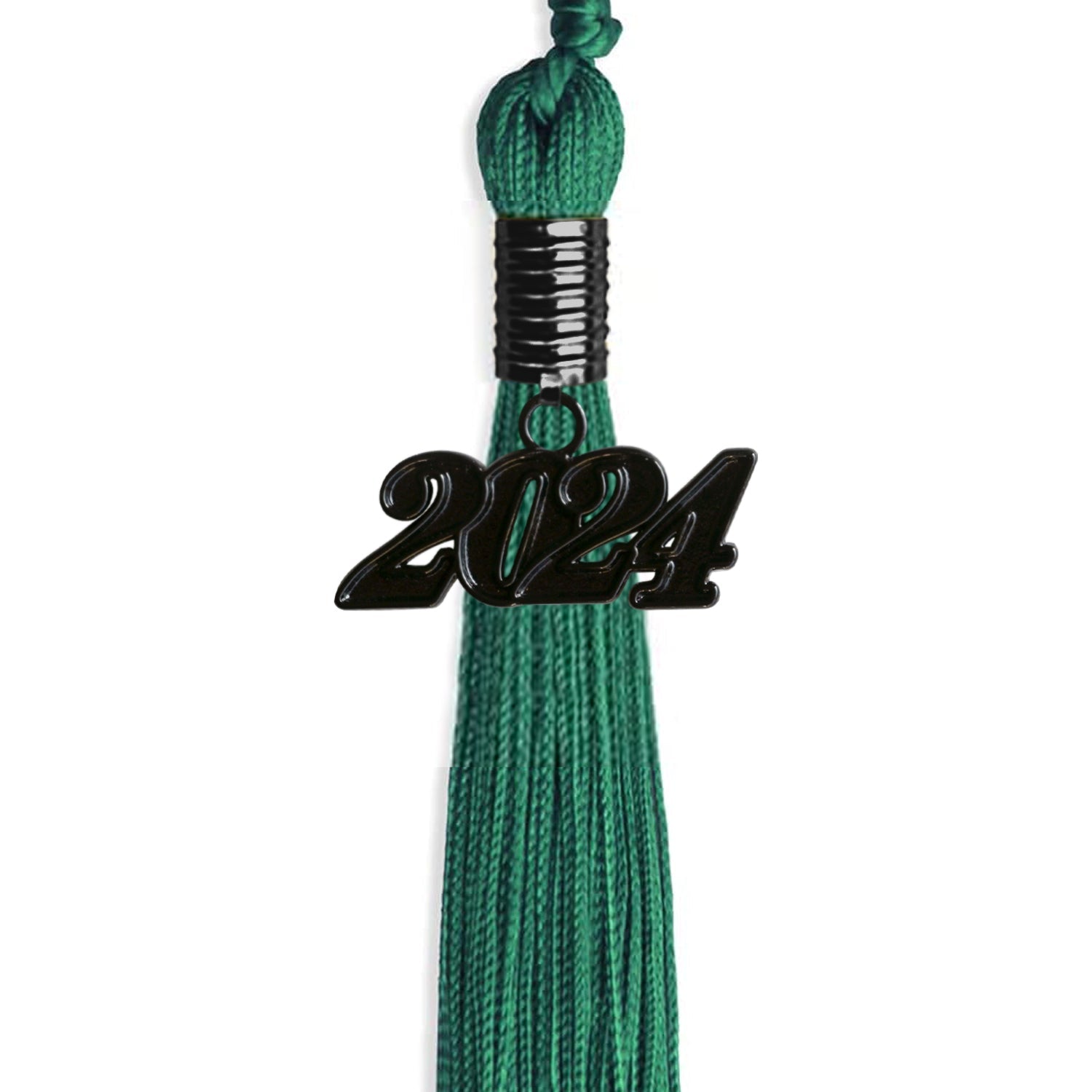 Emerald Green Graduation Tassel with Black Date Drop - Endea Graduation