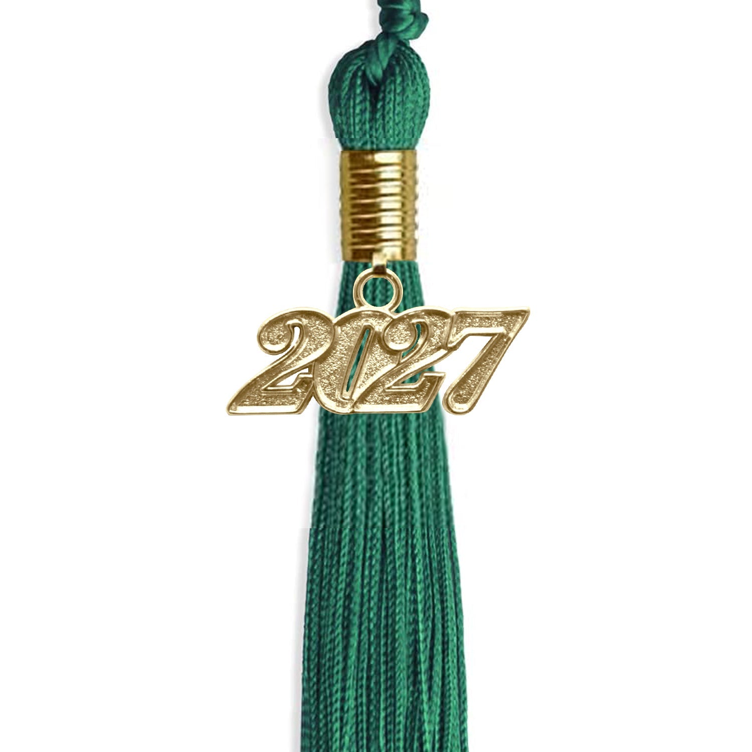 Emerald Green Graduation Tassel with Gold Date Drop - Endea Graduation