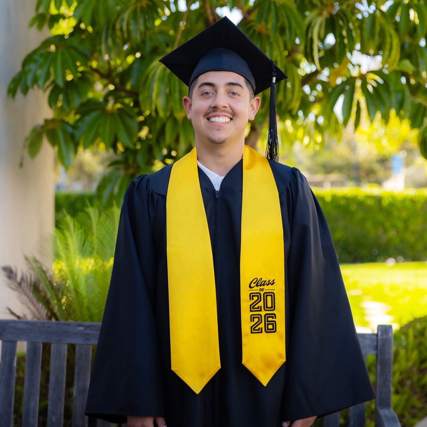 Gold Class of 2026 Graduation Stole/Sash with Classic Tips - Endea Graduation