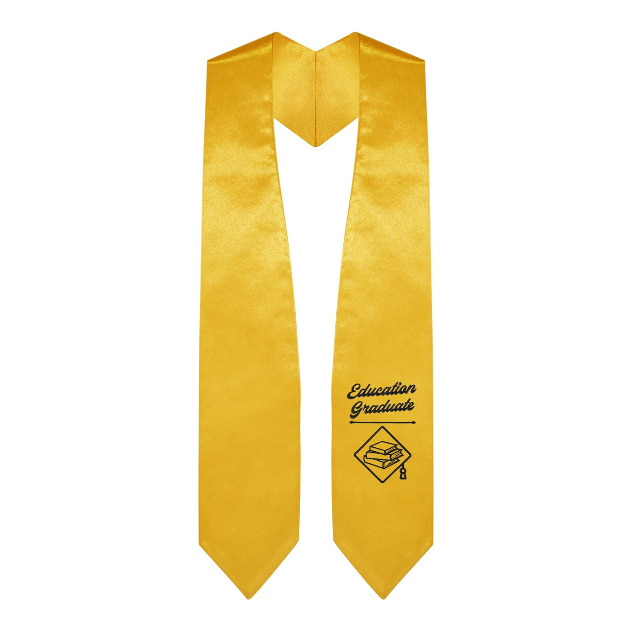 Gold Education Graduate Stole/Sash with Classic Tips - Endea Graduation