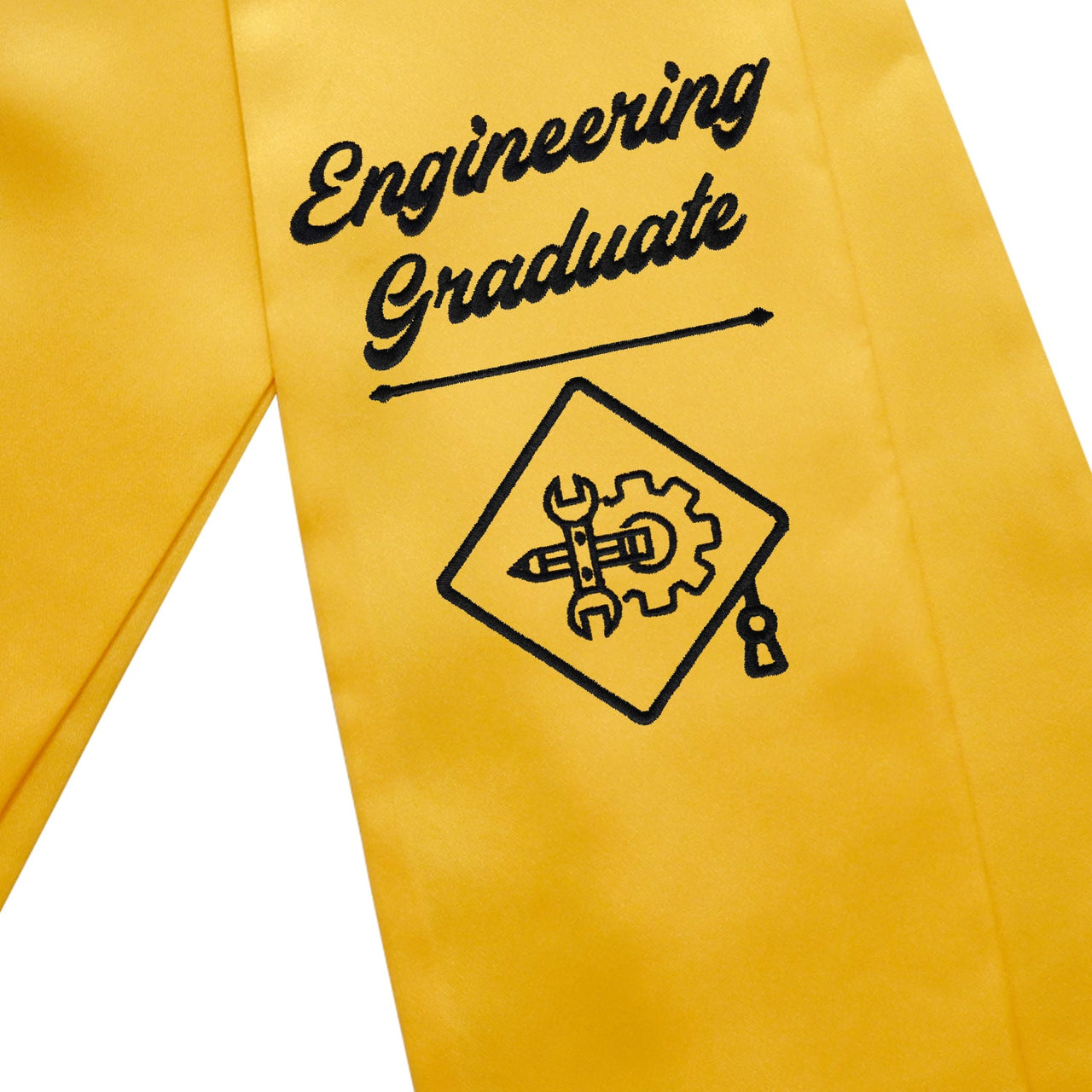 Gold Engineering Graduate Stole/Sash with Classic Tips - Endea Graduation