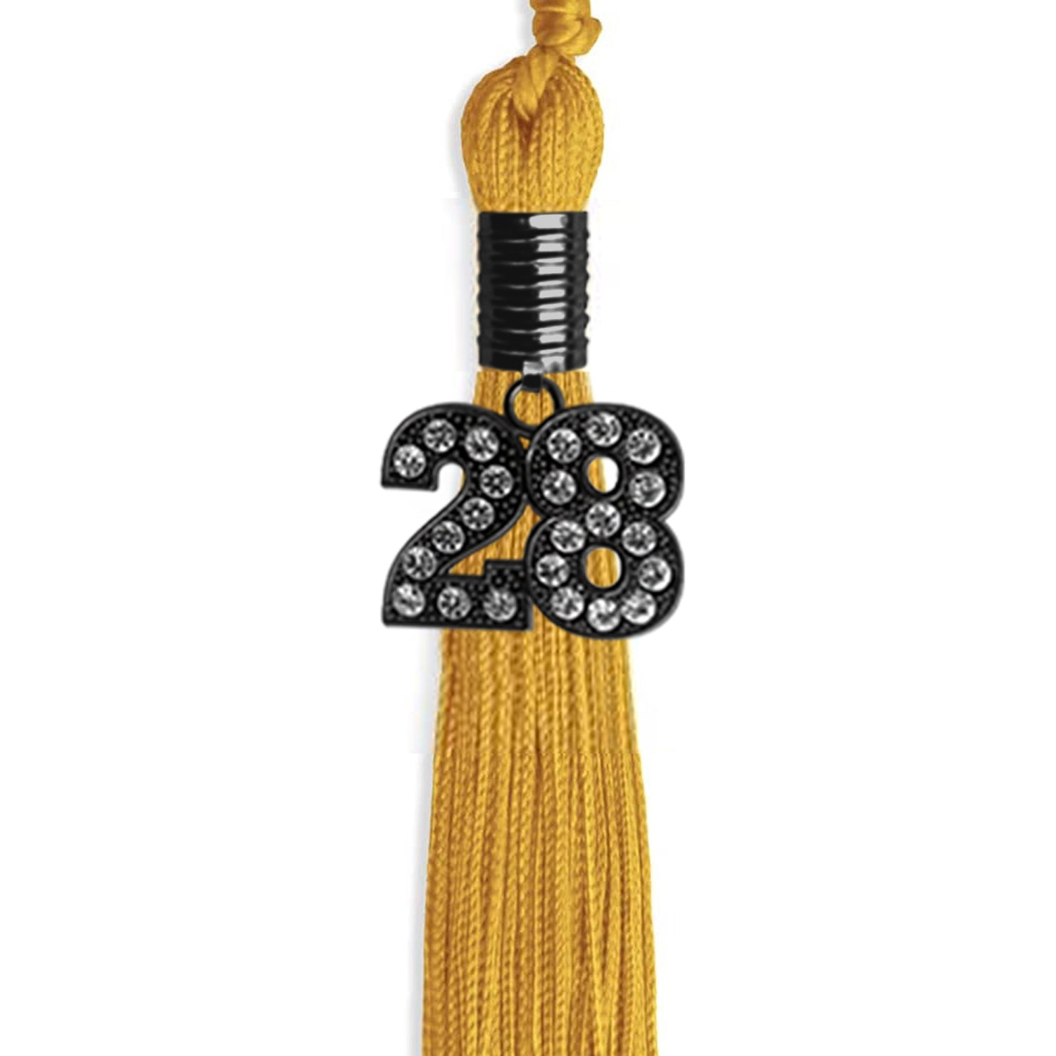 Gold Graduation Tassel with Black Date Drop - Endea Graduation