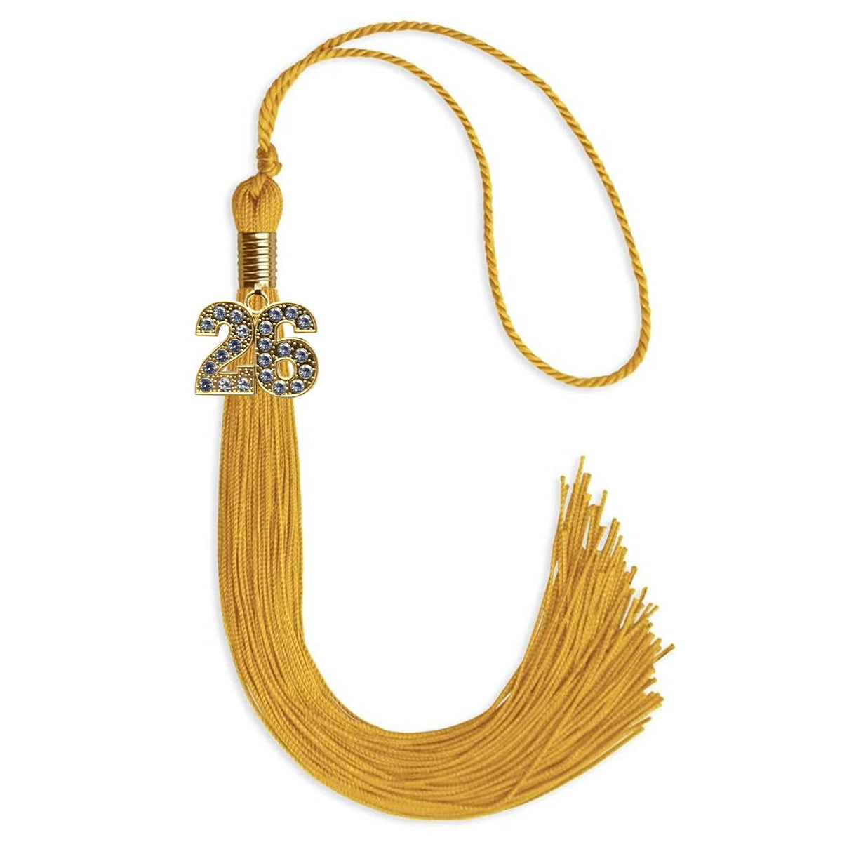 Gold Graduation Tassel with Gold Bling Charm - Endea Graduation
