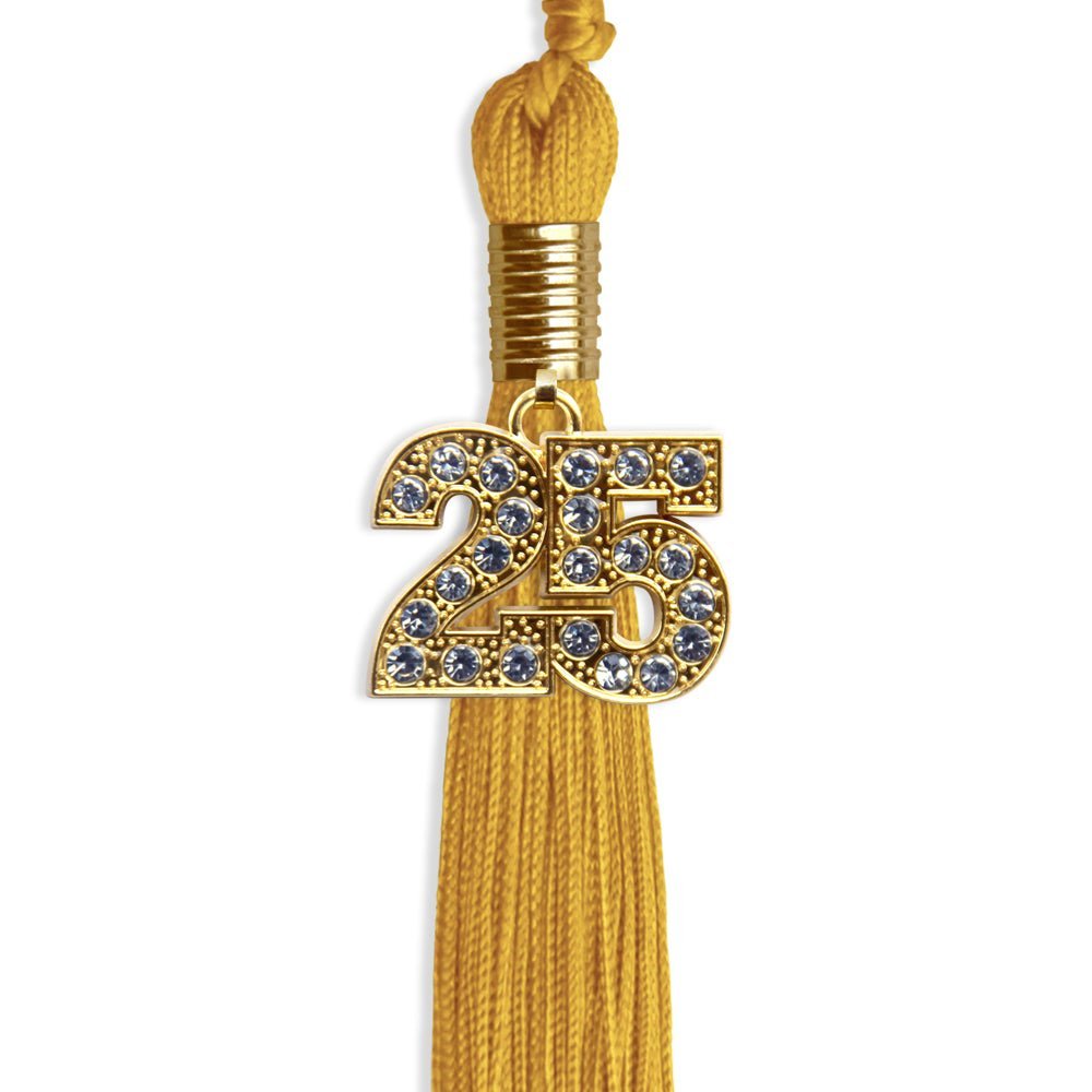 Gold Graduation Tassel with Gold Bling Charm - Endea Graduation