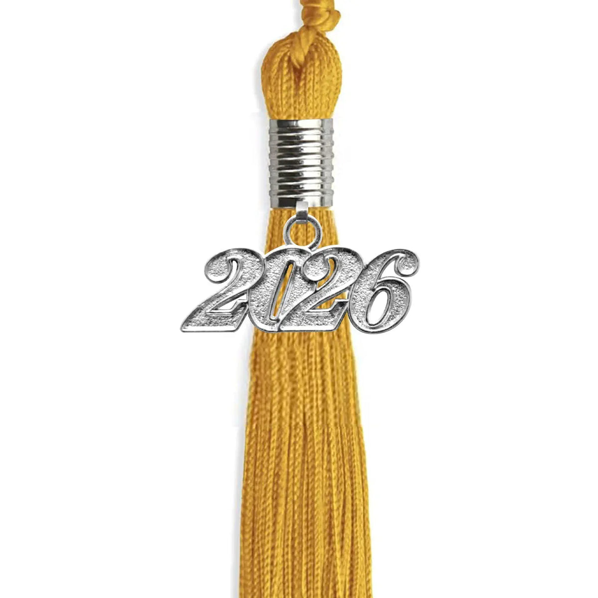 Gold Graduation Tassel with Silver Date Drop by Endea Graduation