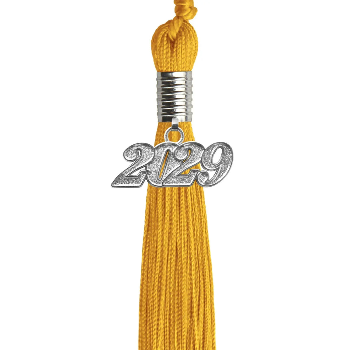 Gold Graduation Tassel with Silver Date Drop by Endea Graduation