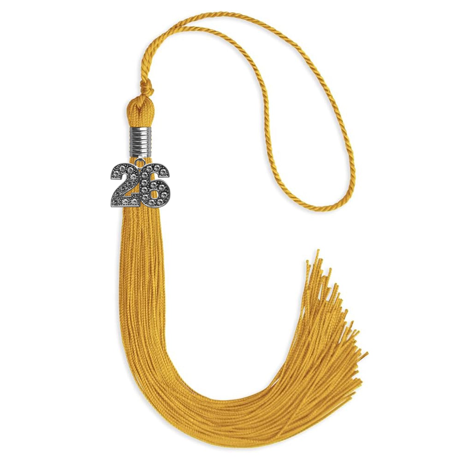 Gold Graduation Tassel with Silver Date Drop - Endea Graduation