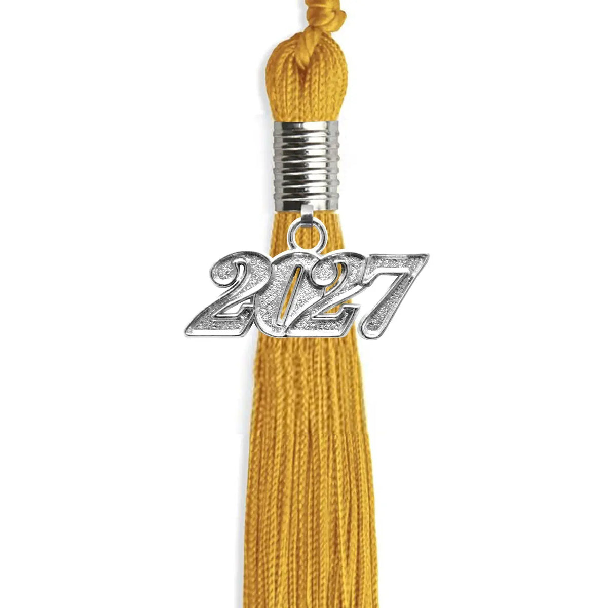 Gold Graduation Tassel with Silver Date Drop by Endea Graduation