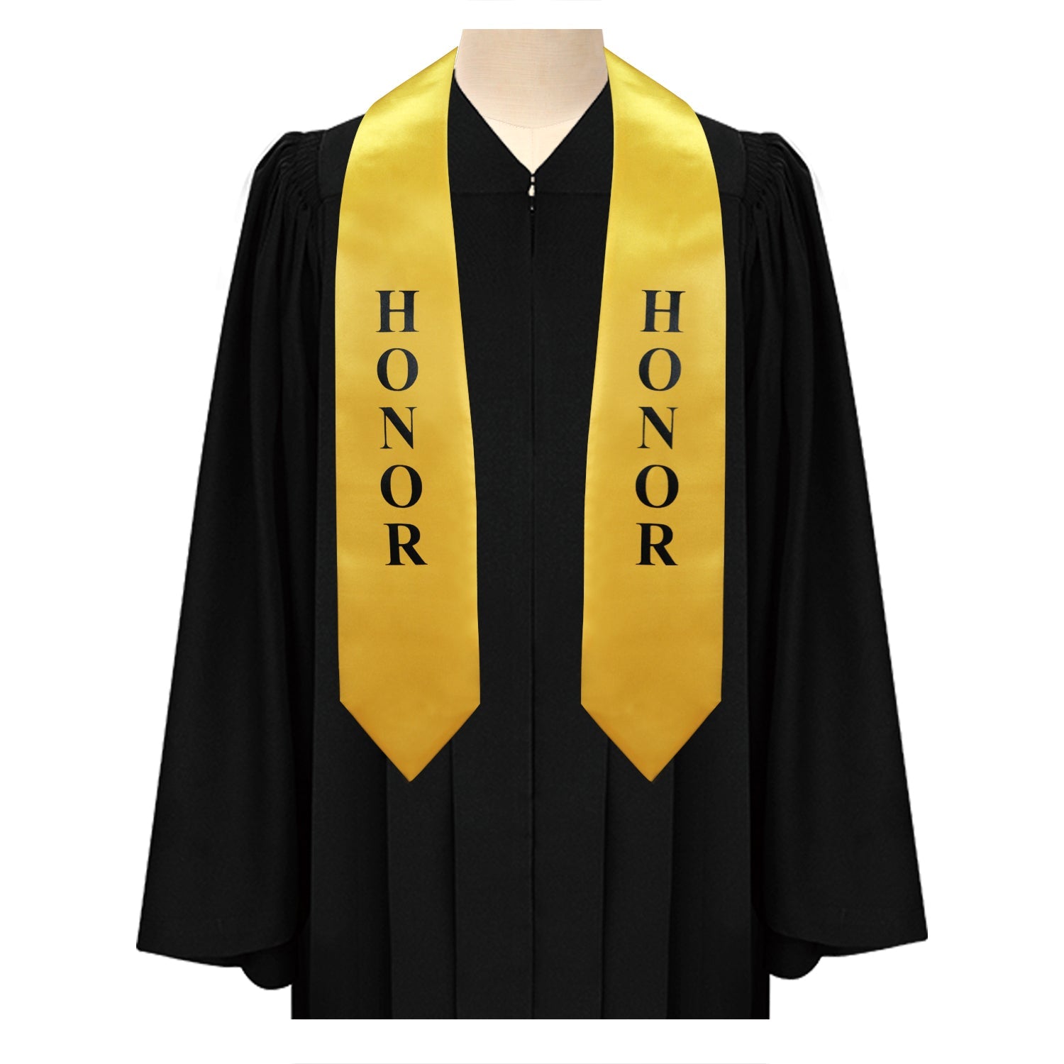 Gold Honors Graduation Stole/Sash with Classic Tips - Endea Graduation