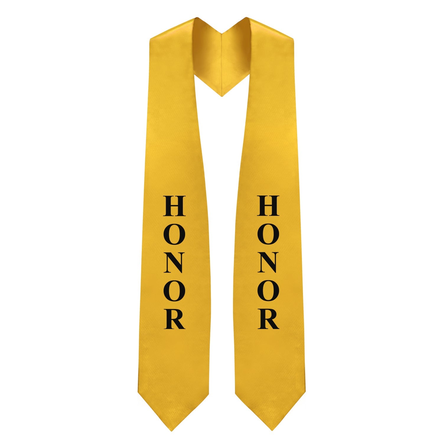 Gold Honors Graduation Stole/Sash with Classic Tips - Endea Graduation