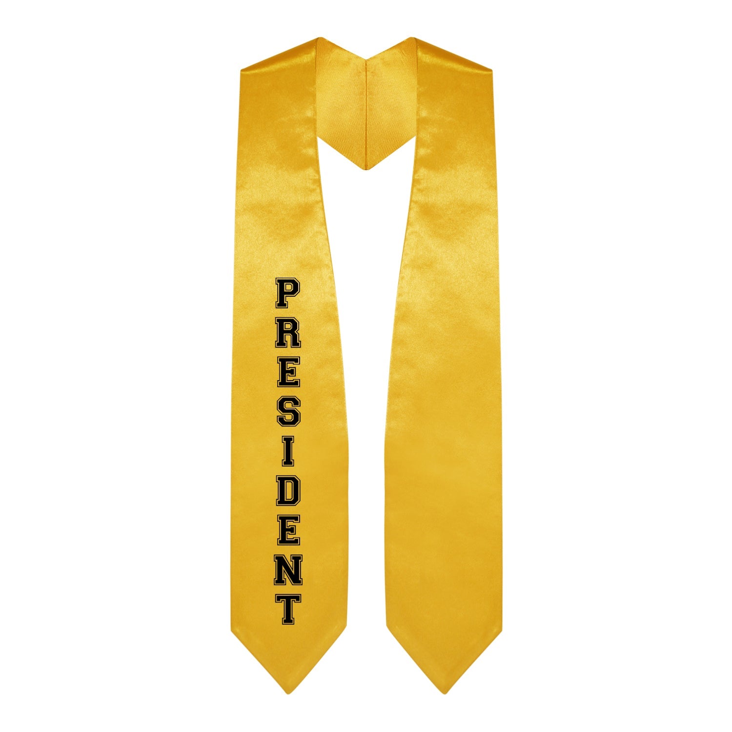 Gold President Graduation Stole - Endea Graduation
