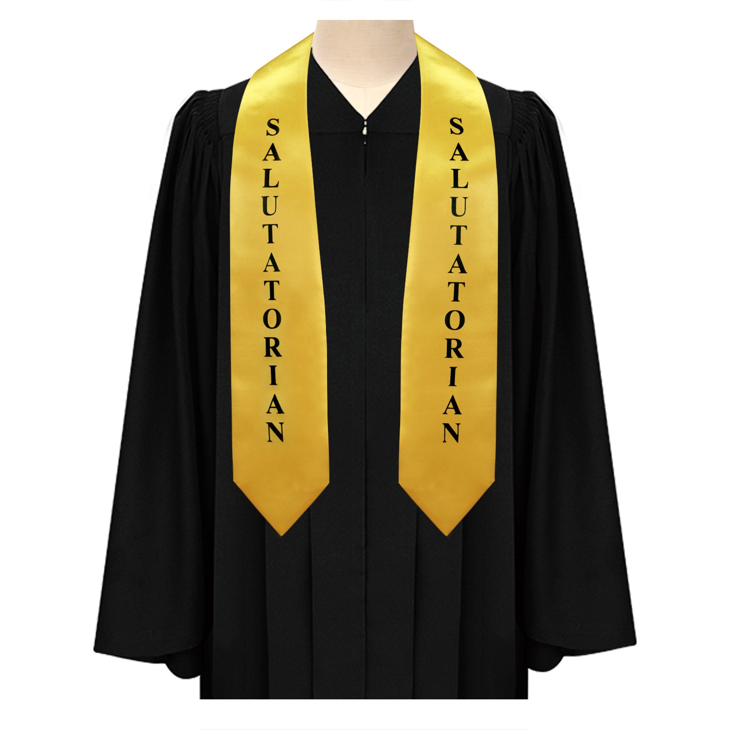 Gold Salutatorian Graduation Stole/Sash with Classic Tips - Endea Graduation