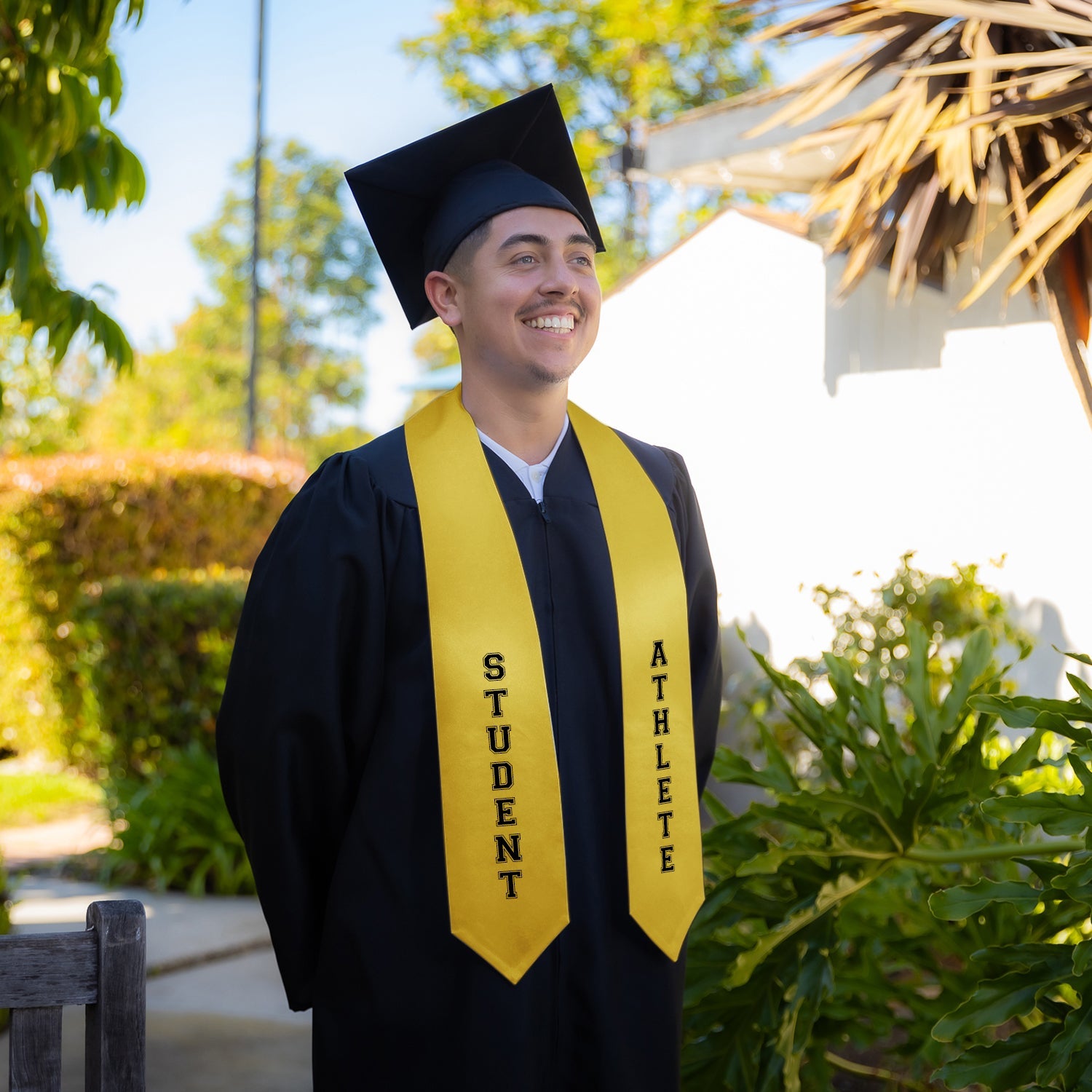 Gold Student Athlete Graduate Stole/Sash with Classic Tips - Endea Graduation