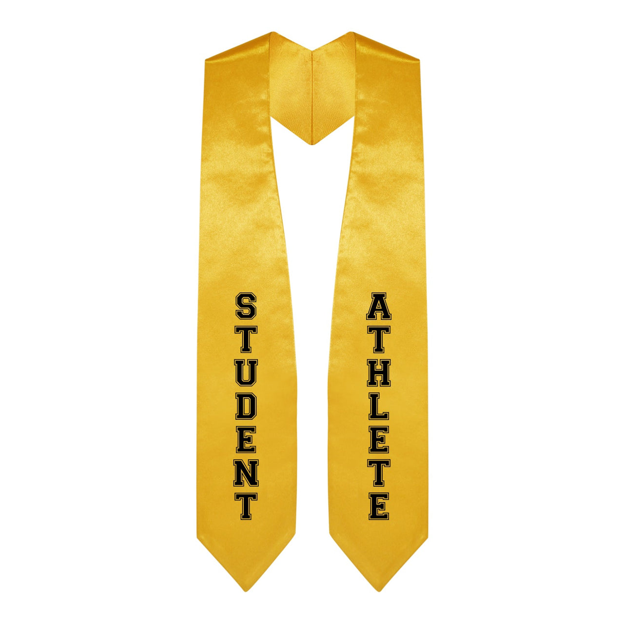 Gold Student Athlete Graduate Stole/Sash with Classic Tips - Endea Graduation