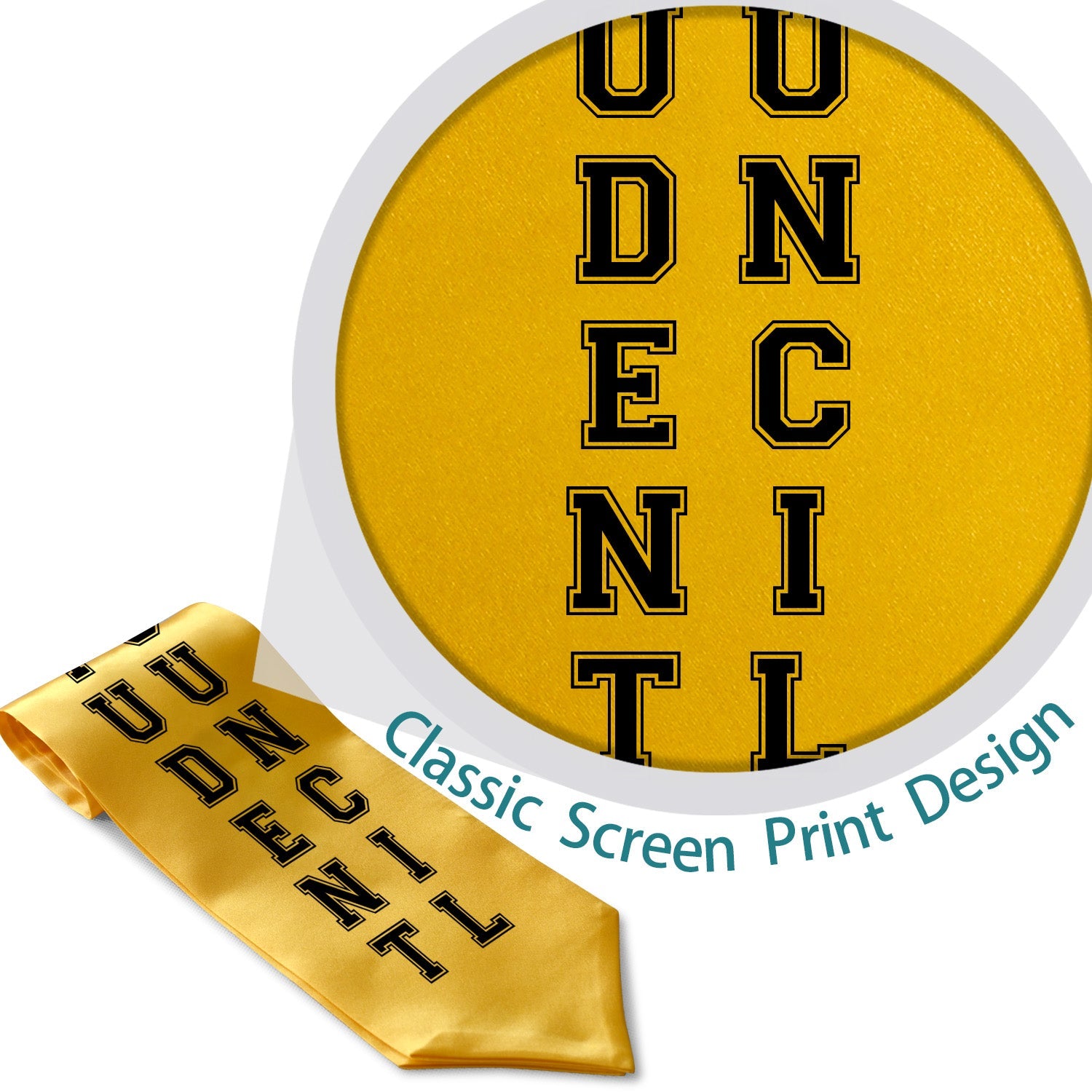 Gold Student Council Graduation Stole - Endea Graduation