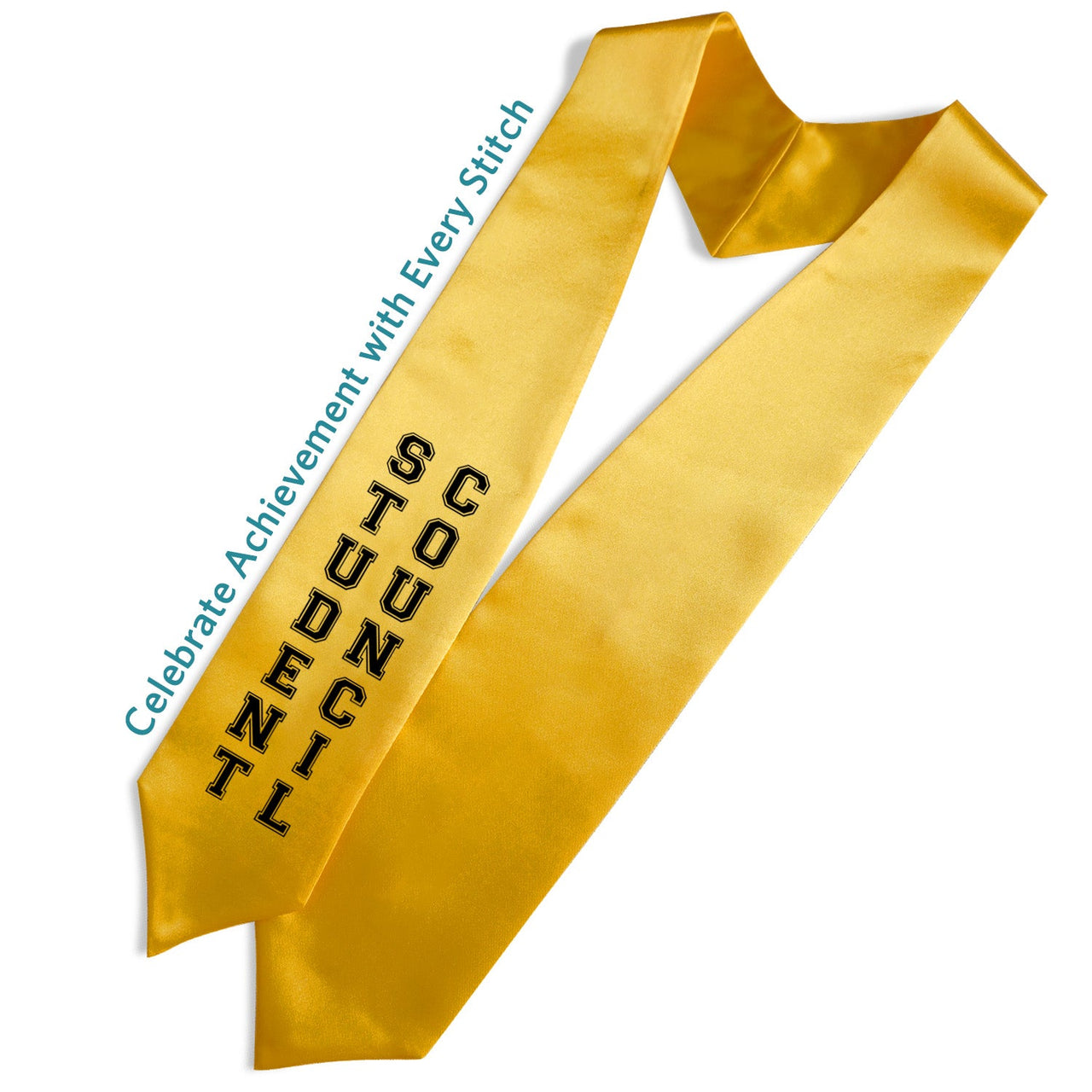 Gold Student Council Graduation Stole - Endea Graduation