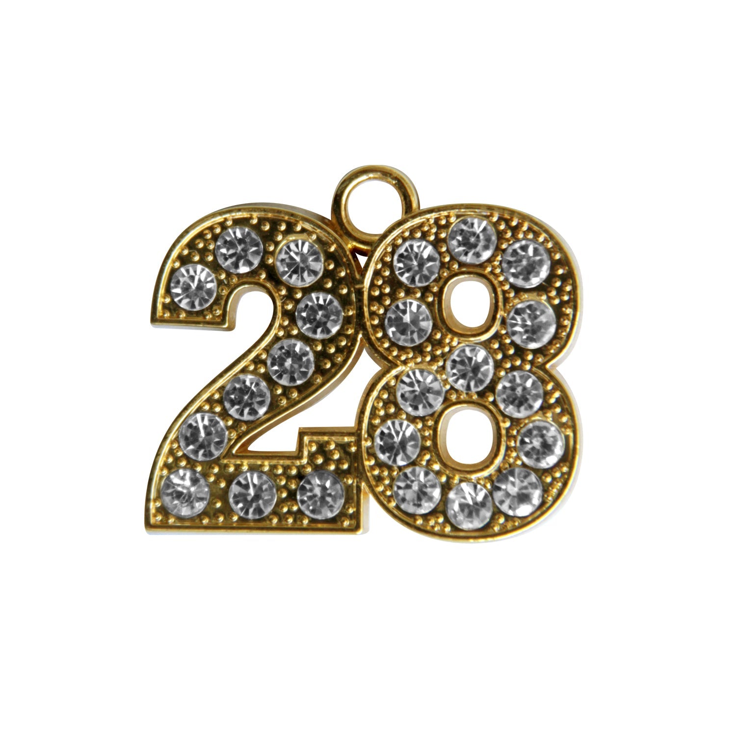 Gold Tassel Date Bling Charm Year 2028 - Endea Graduation