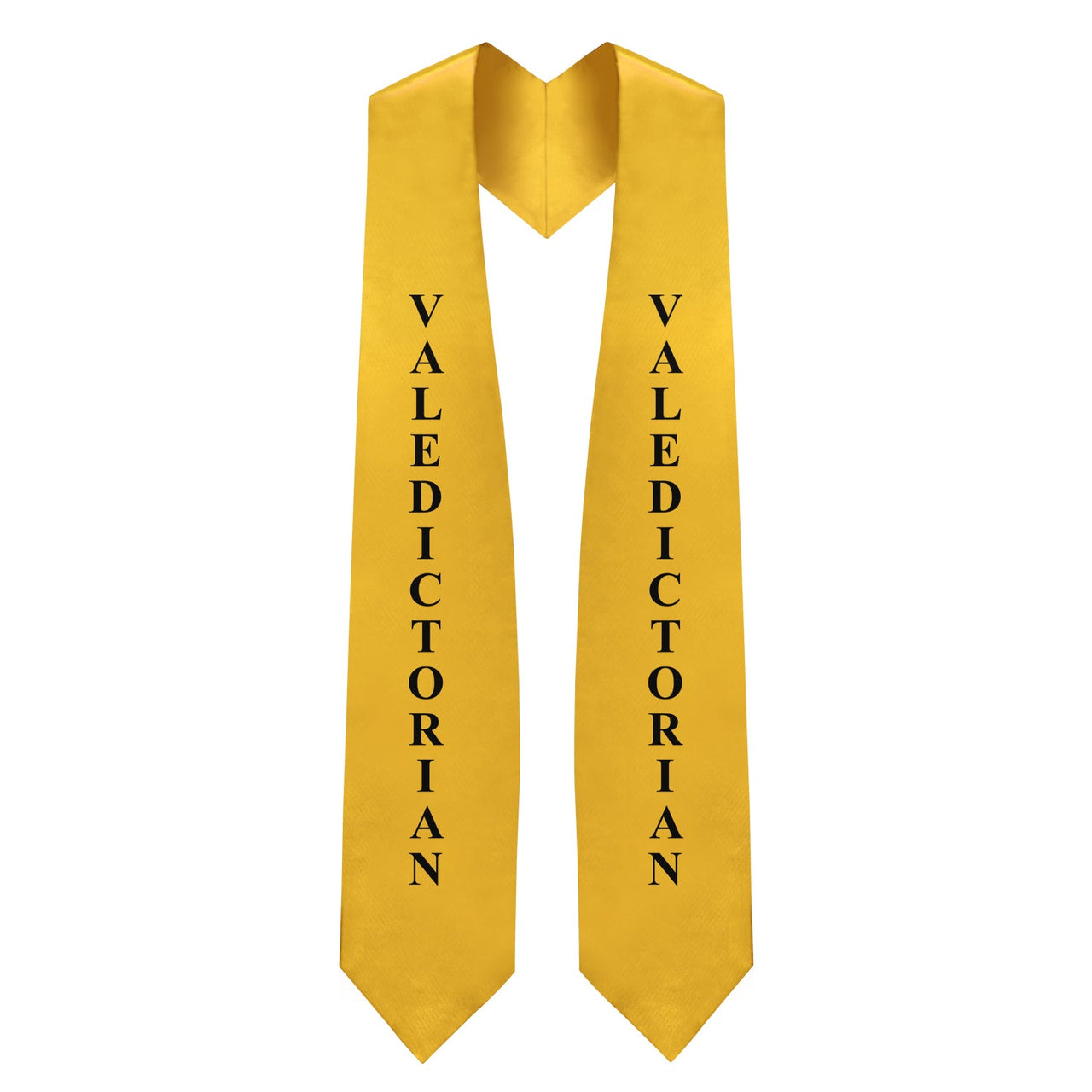 Gold Valedictorian Graduation Stole/Sash with Classic Tips - Endea Graduation