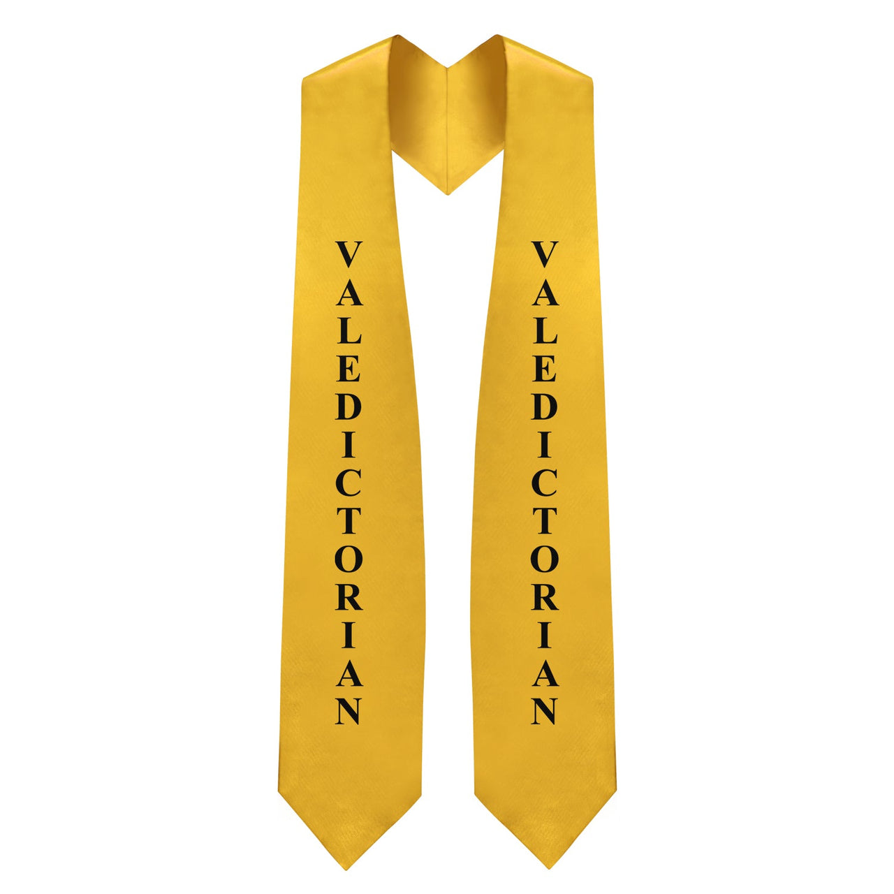 Gold Valedictorian Graduation Stole/Sash with Classic Tips - Endea Graduation