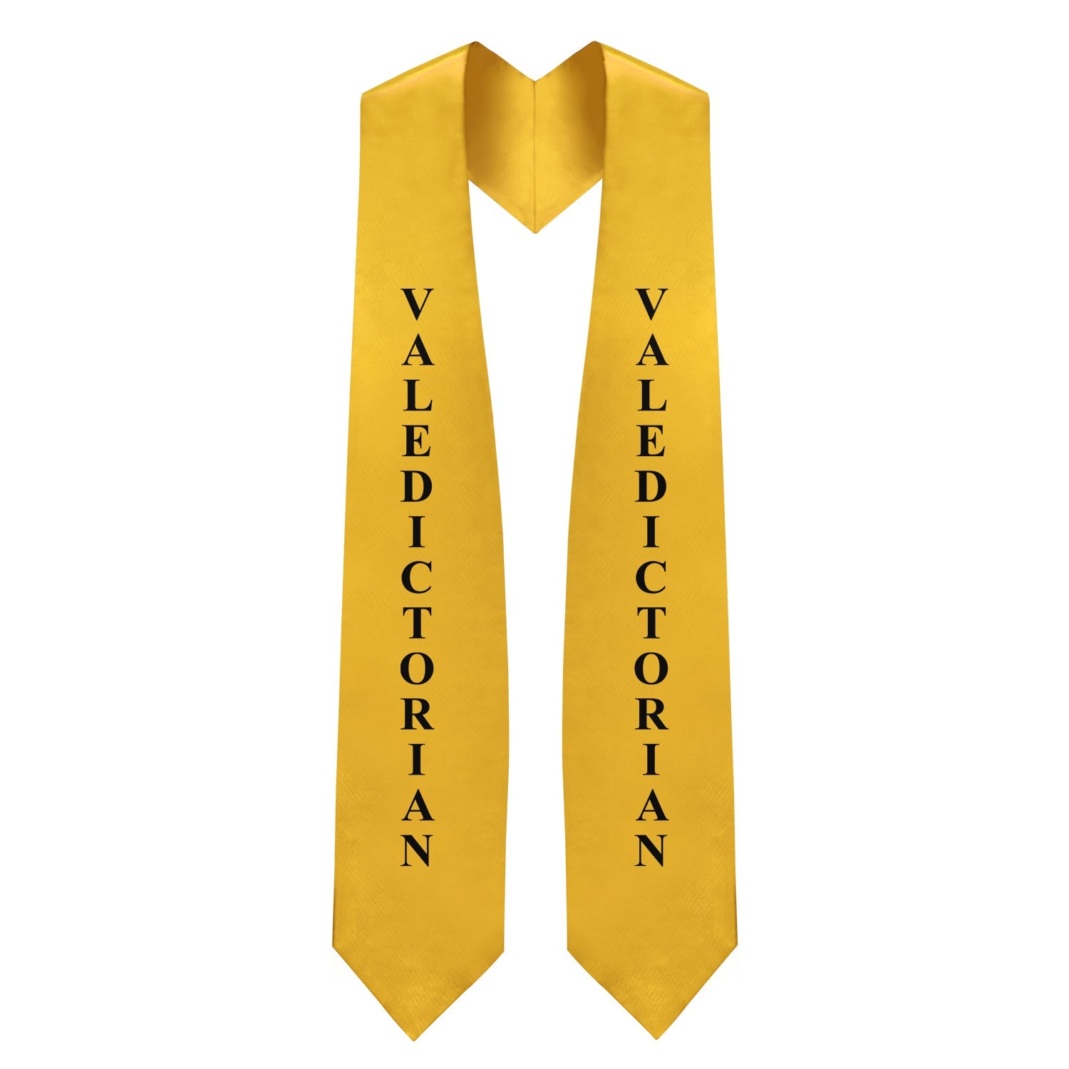 Gold Valedictorian Graduation Stole/Sash with Classic Tips - Endea Graduation