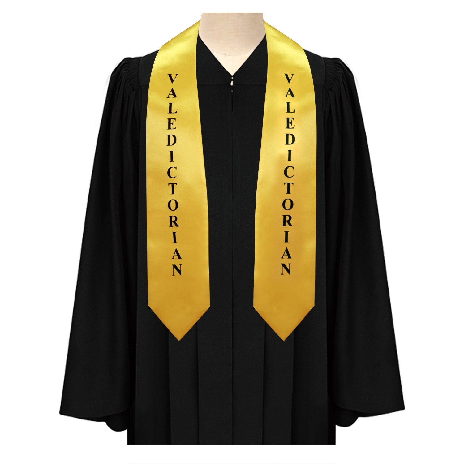 Gold Valedictorian Graduation Stole/Sash with Classic Tips - Endea Graduation