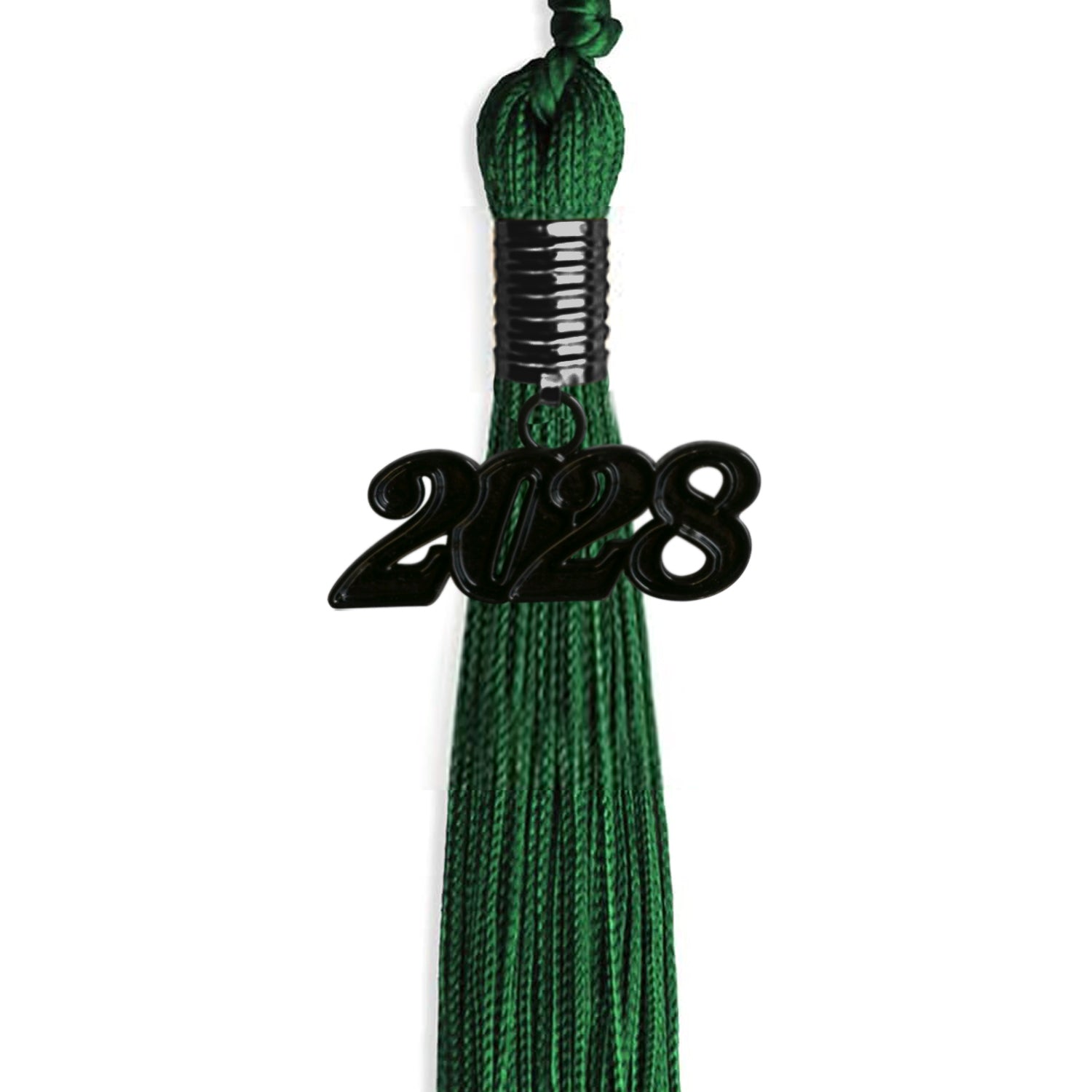 Green Graduation Tassel with Black Date Drop - Endea Graduation