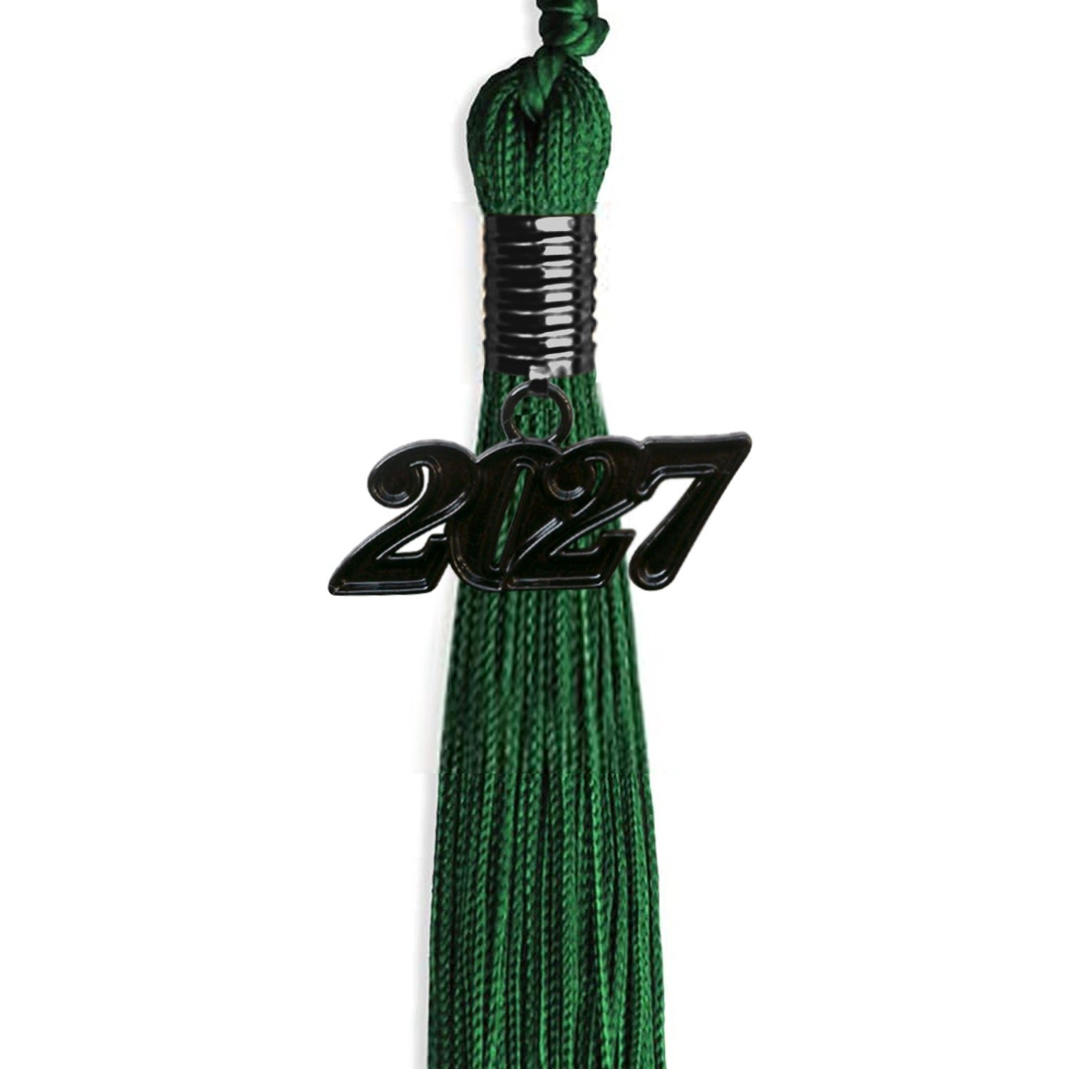 Green Graduation Tassel with Black Date Drop - Endea Graduation