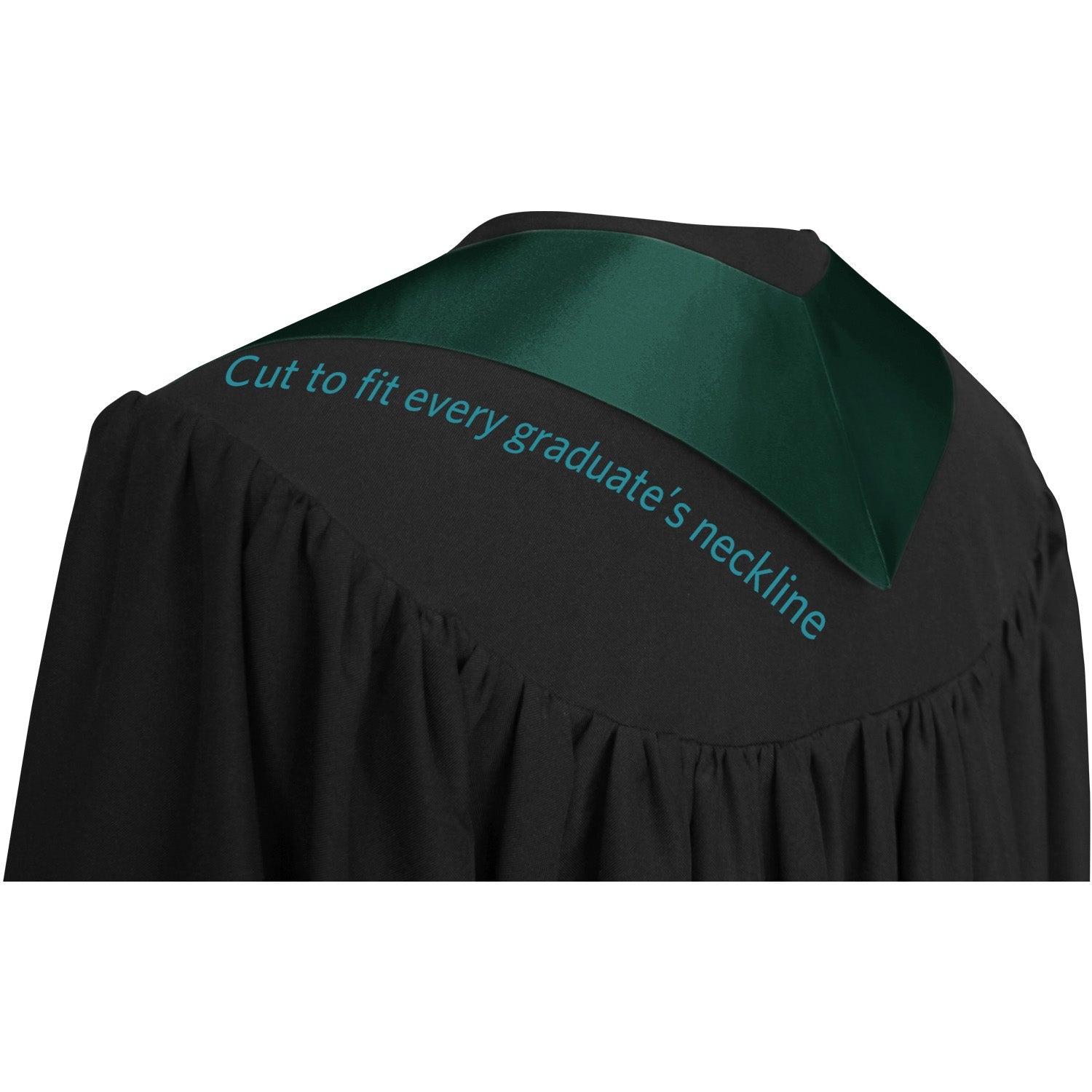 Hunter Green Class of 2024 Graduation Stole/Sash with Classic Tips - Endea Graduation