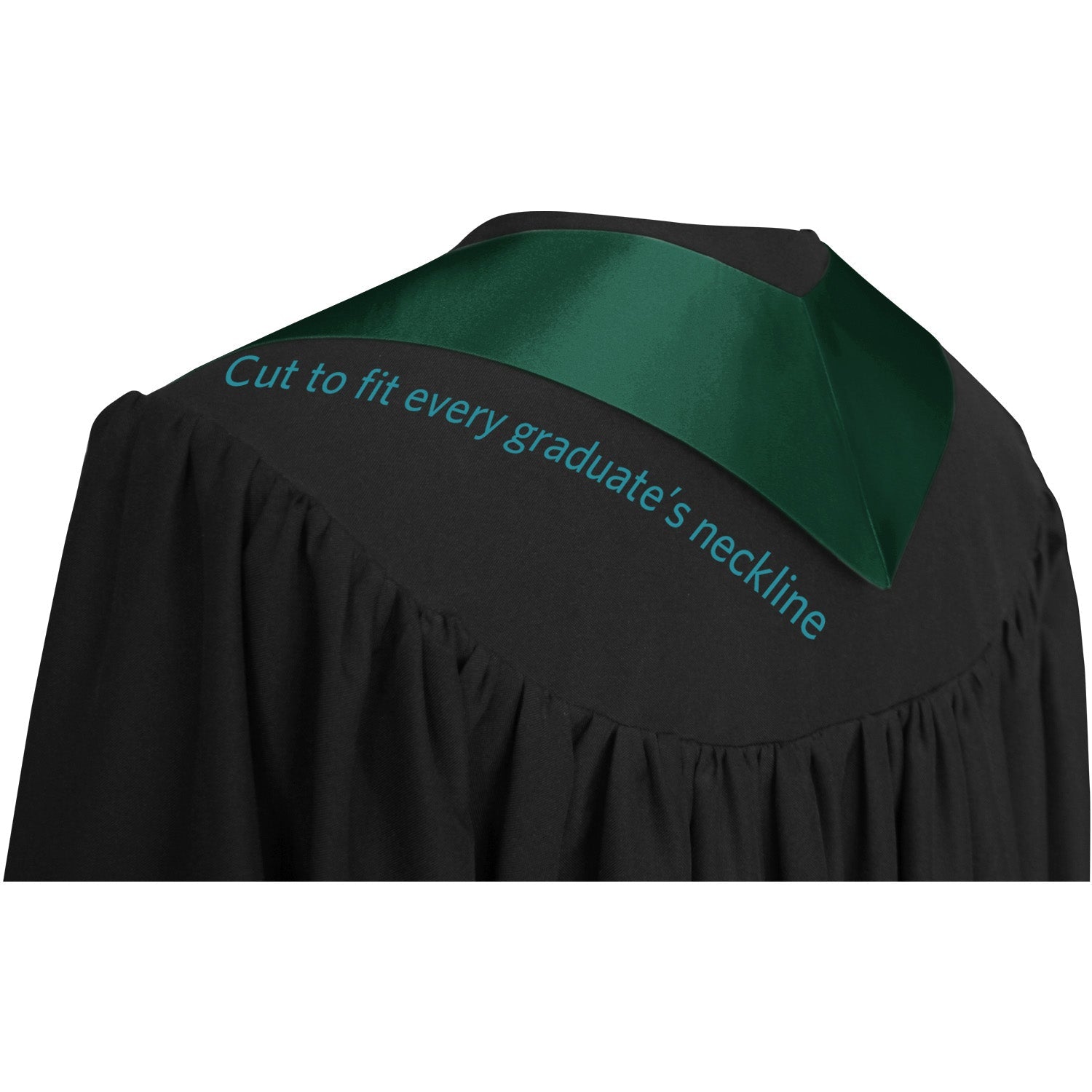 Hunter Green Class of 2026 Graduation Stole/Sash with Classic Tips - Endea Graduation