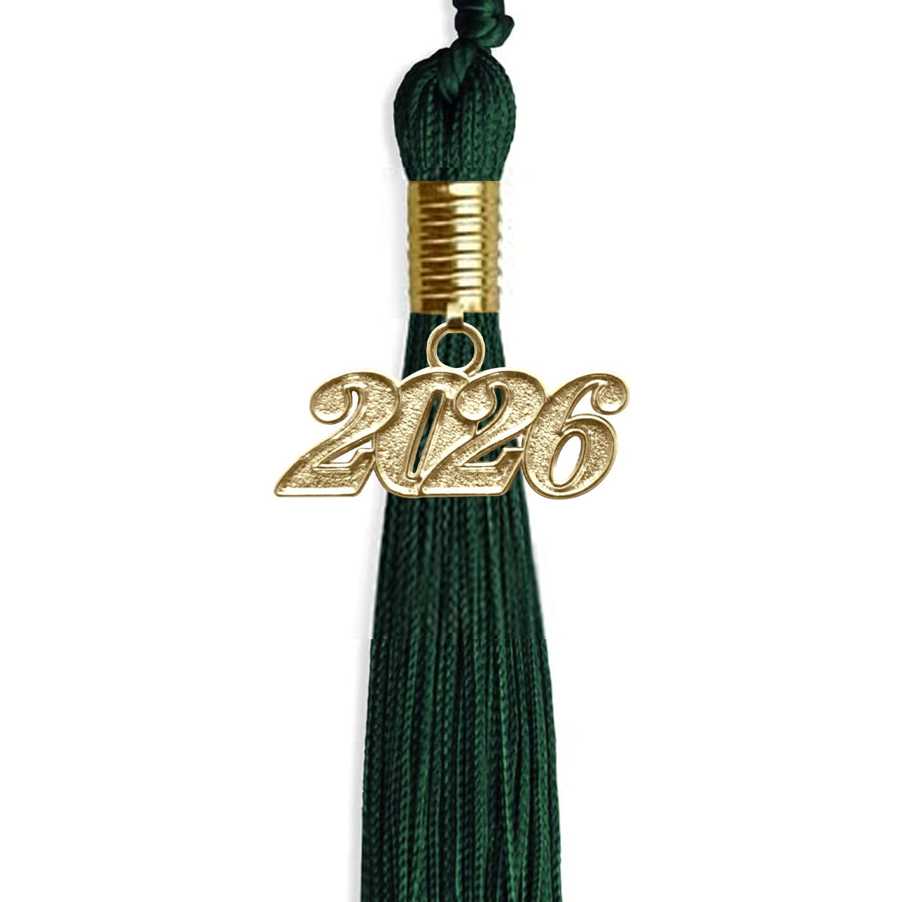 Hunter Green Graduation Tassel with Gold Date Drop - Endea Graduation