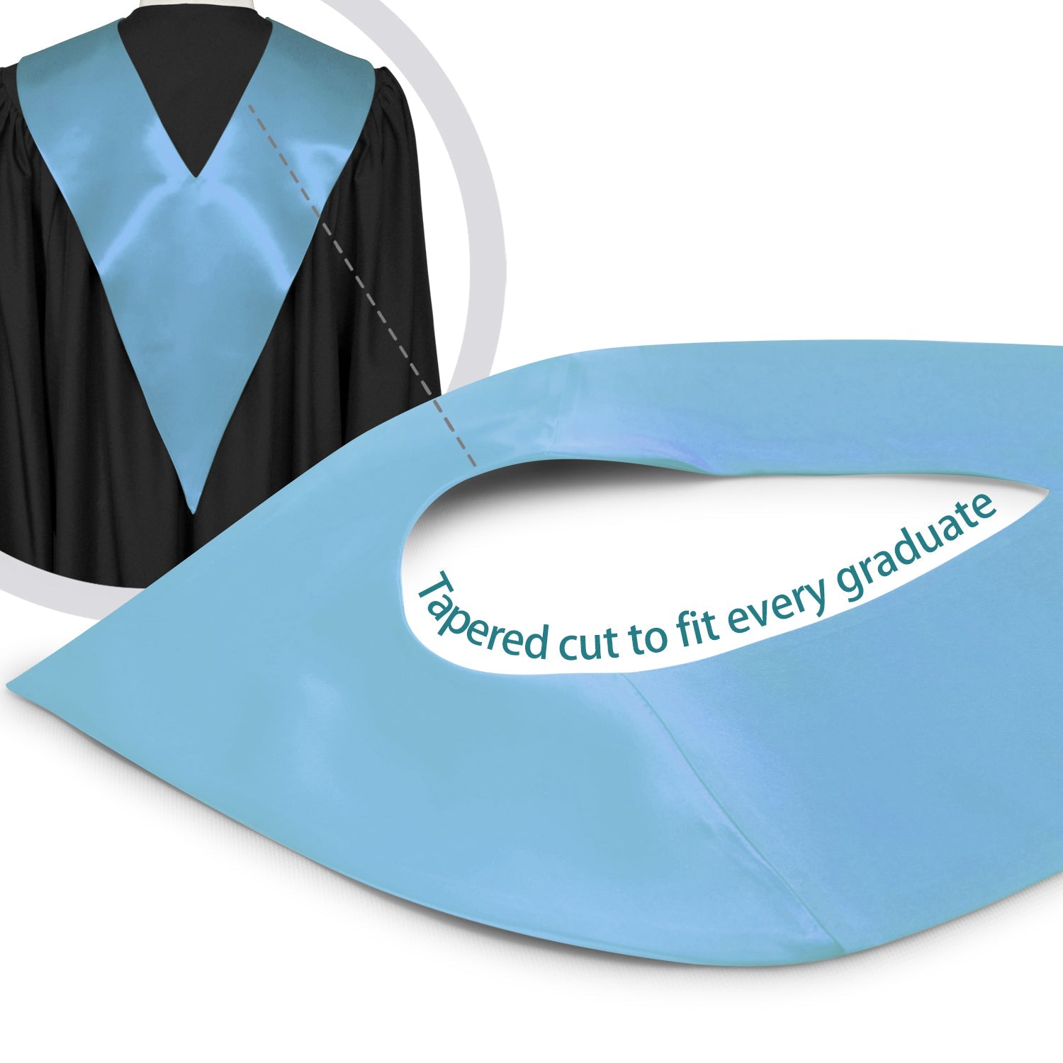 Light Blue Graduation V - Stole - Endea Graduation