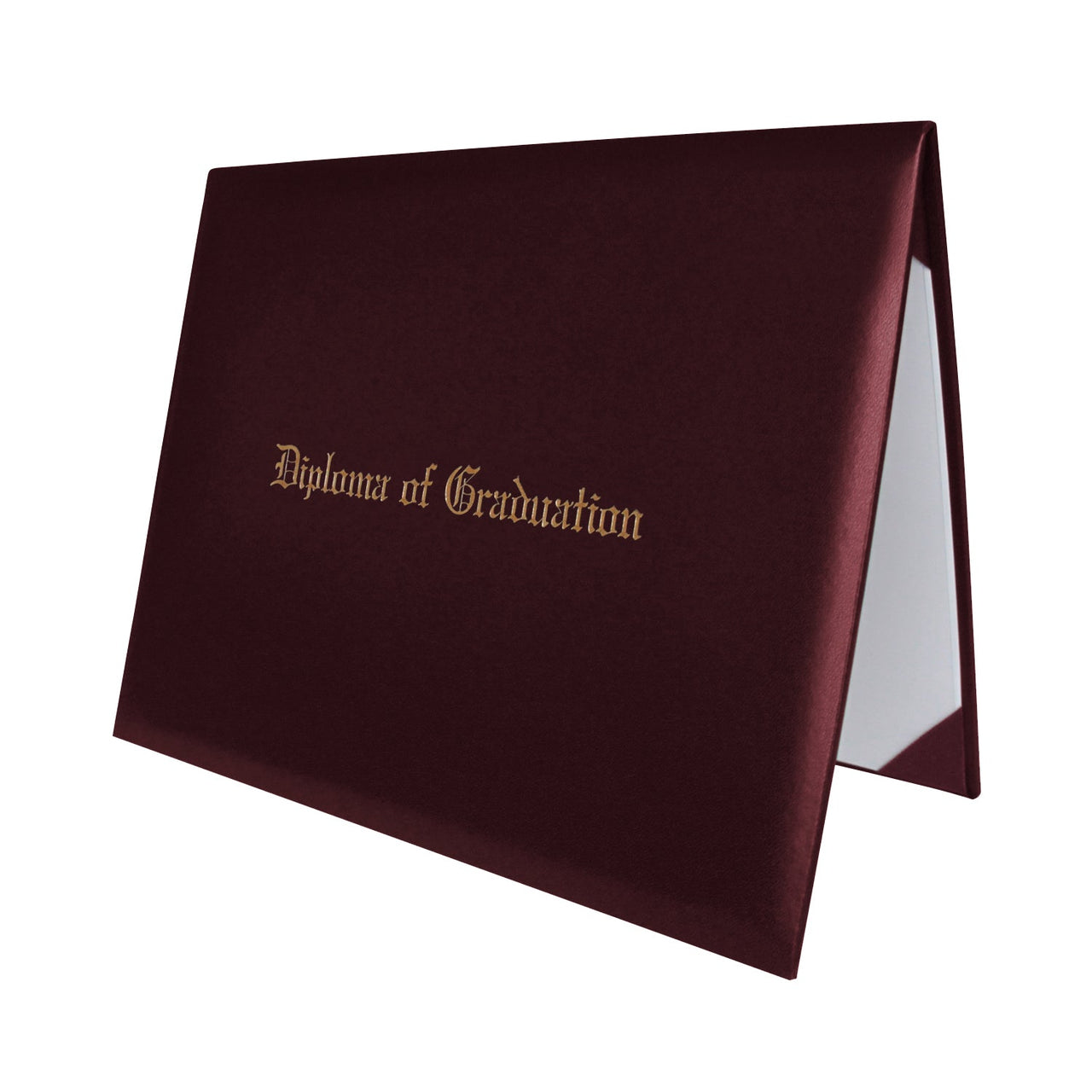 Maroon Imprinted Diploma Cover for 8.5" x 11" diploma - Endea Graduation