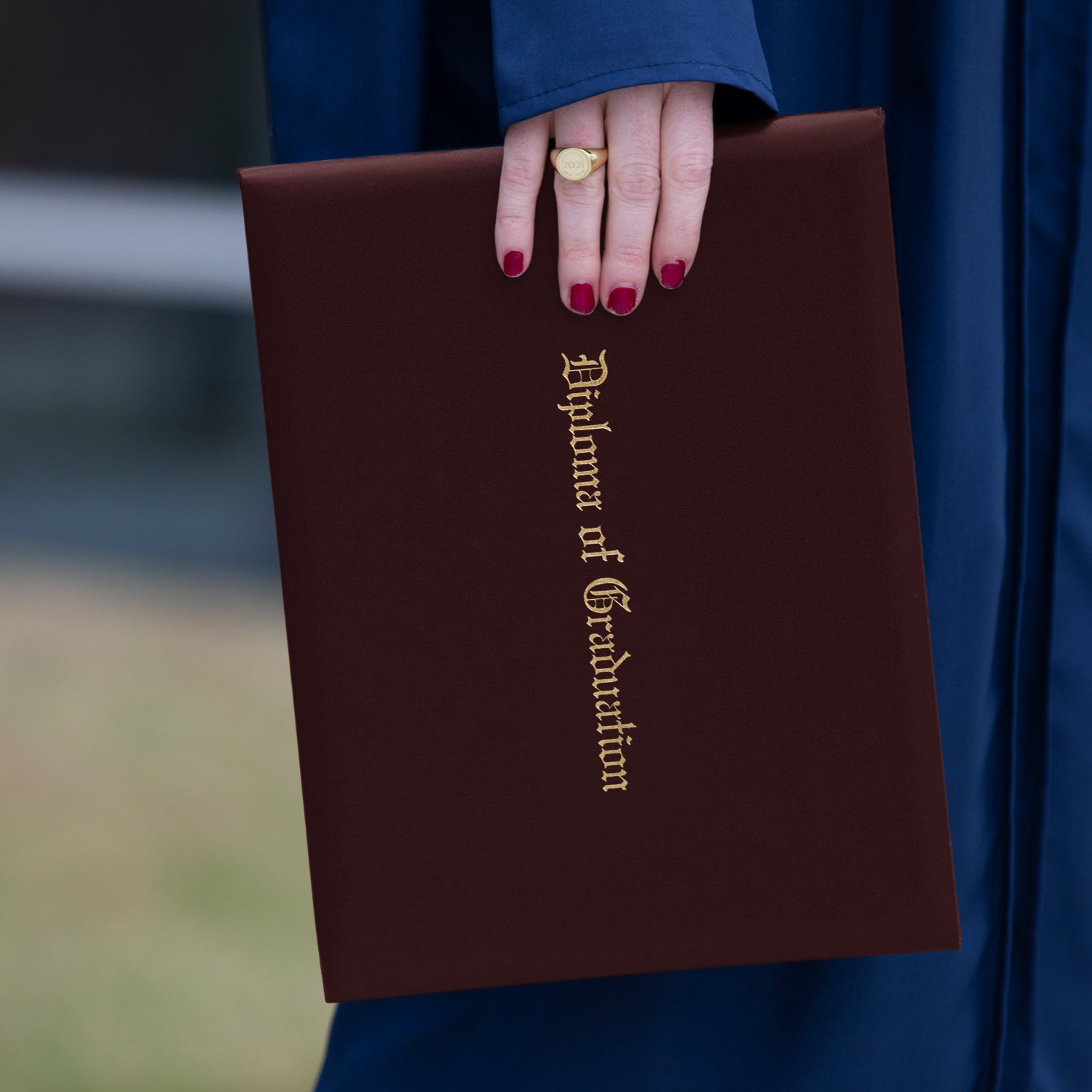 Maroon Imprinted Diploma Cover for 8.5\, image size:1500x1500