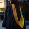 Masters Hood For Business, Accounting, Commerce, Industrial, Labor Relations - Drab/Antique Gold/Green - Endea Graduation
