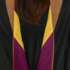 Masters Hood For Business, Accounting, Commerce, Industrial, Labor Relations - Drab/Maroon/Gold - Endea Graduation
