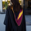 Masters Hood For Business, Accounting, Commerce, Industrial, Labor Relations - Drab/Maroon/Gold - Endea Graduation