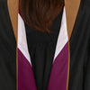 Masters Hood For Business, Accounting, Commerce, Industrial, Labor Relations - Drab/Maroon/White - Endea Graduation
